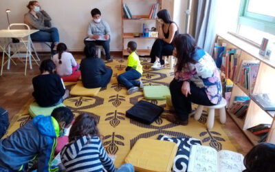 Accompagnement scolaire par des approches culturelles et artistiques pour les enfants et adolescent∙es en apprentissage du français à la Boutique d’écriture